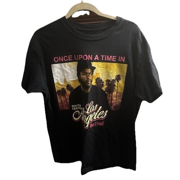 Once Upon Time BOYZ N THE HOOD T-SHIRT Black Retro 90s movie hip hop Ice‎ Cube L - Picture 1 of 4